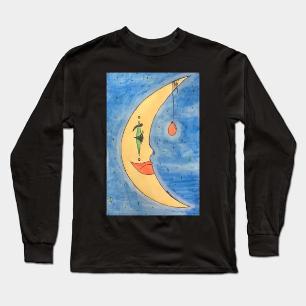 Moon the Clown Long Sleeve T-Shirt by alolxis